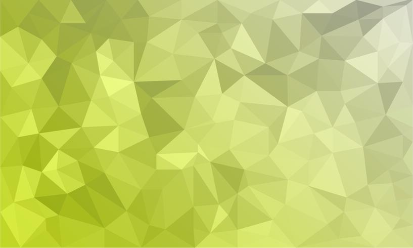 abstrakter gelber Hintergrund, niedrige strukturierte Polydreieckformen im gelegentlichen Muster, modischer lowpoly Hintergrund vektor