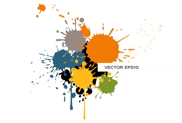 Moderne Broschüre Vorlage mit Farbspritzer vektor