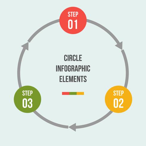 Kreisdiagramm, Kreispfeile infographic oder Zyklus-Diagramm-Vorlagen vektor
