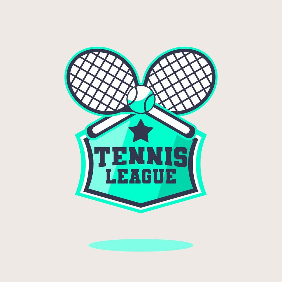 Tennis-Design-Logo-Vektor-Illustration vektor