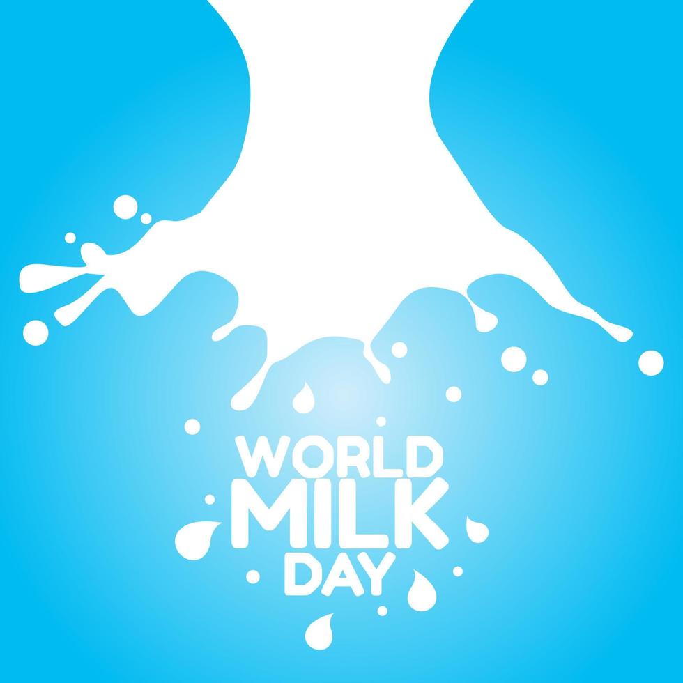 världens mjölkdag vektorillustration vektor