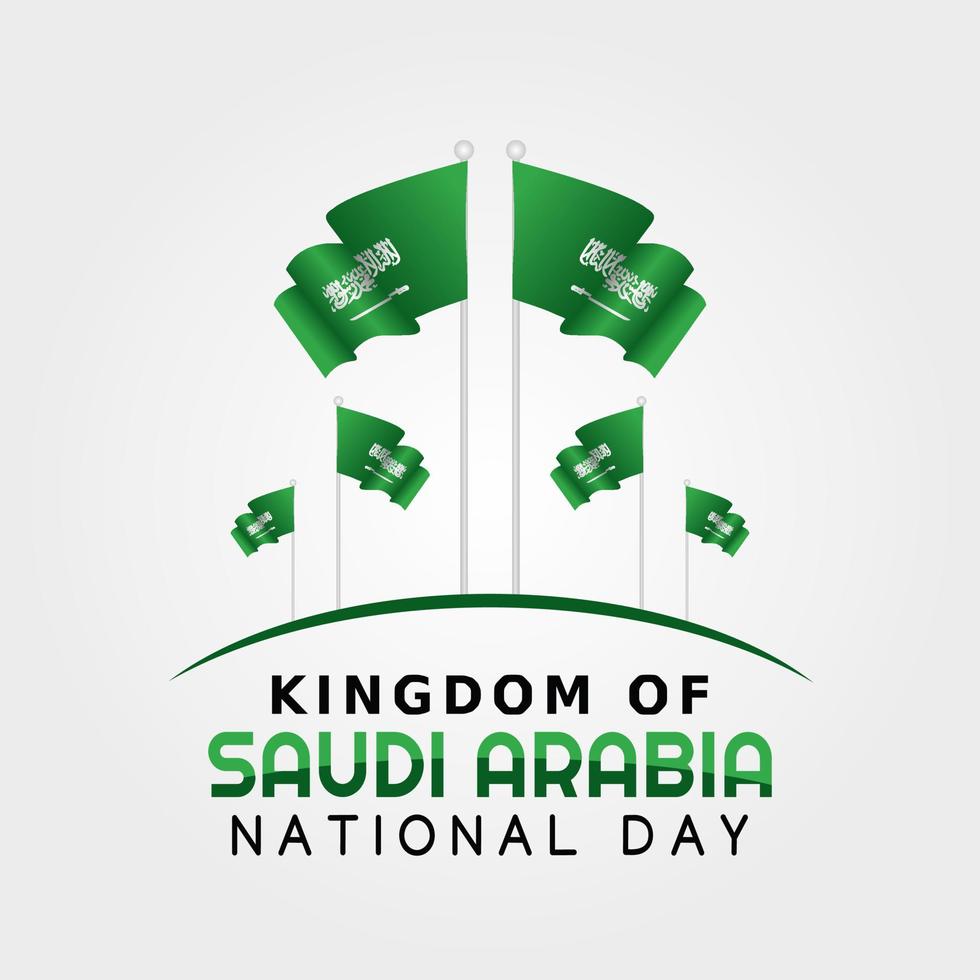 saudi-arabien nationalfeiertag vektorillustration vektor