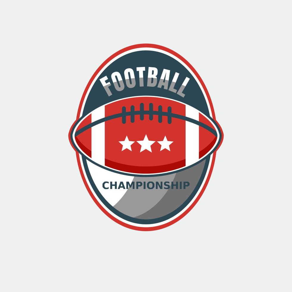 American-Football-Design-Logo-Vektor-Illustration vektor