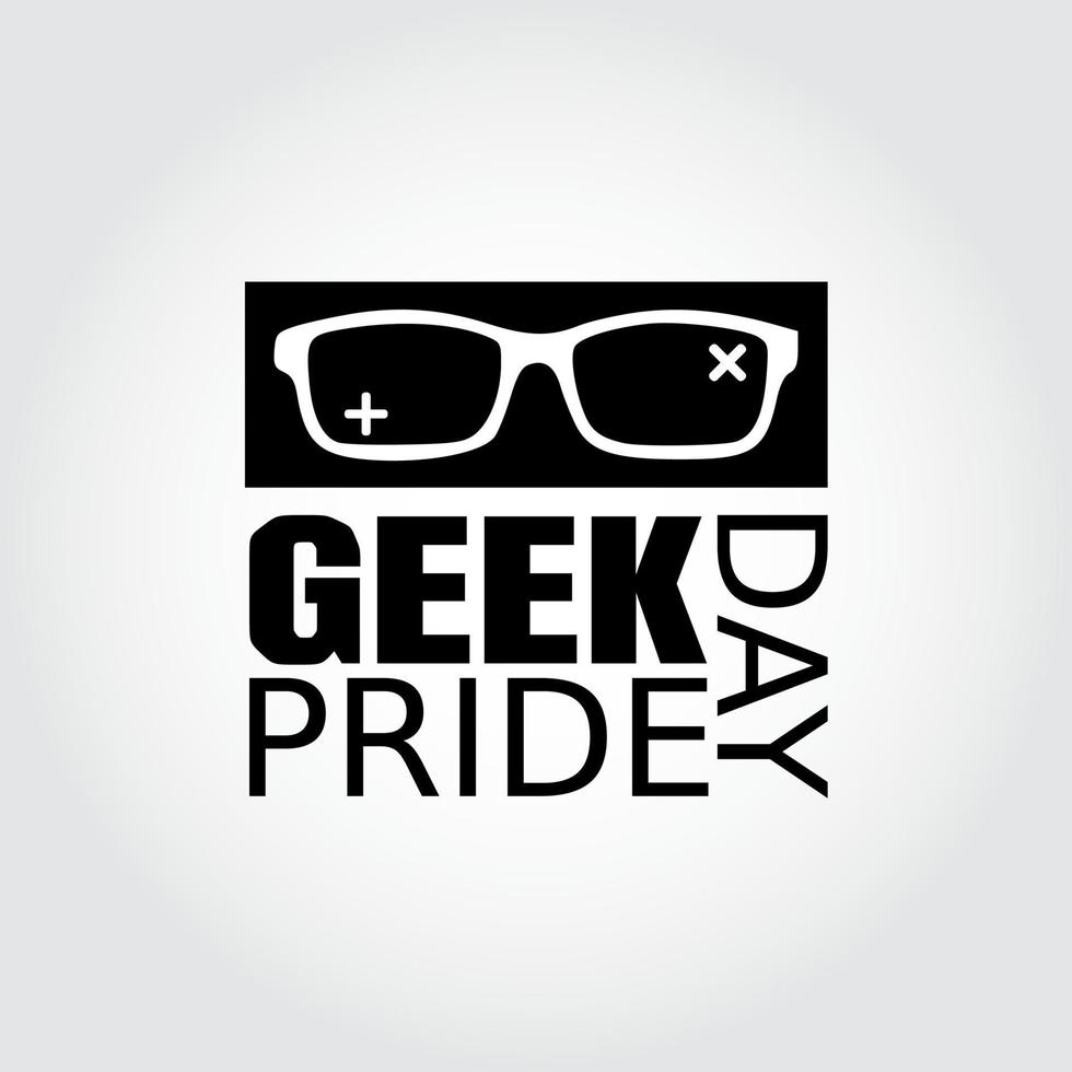 geek pride dag vektor lllustration