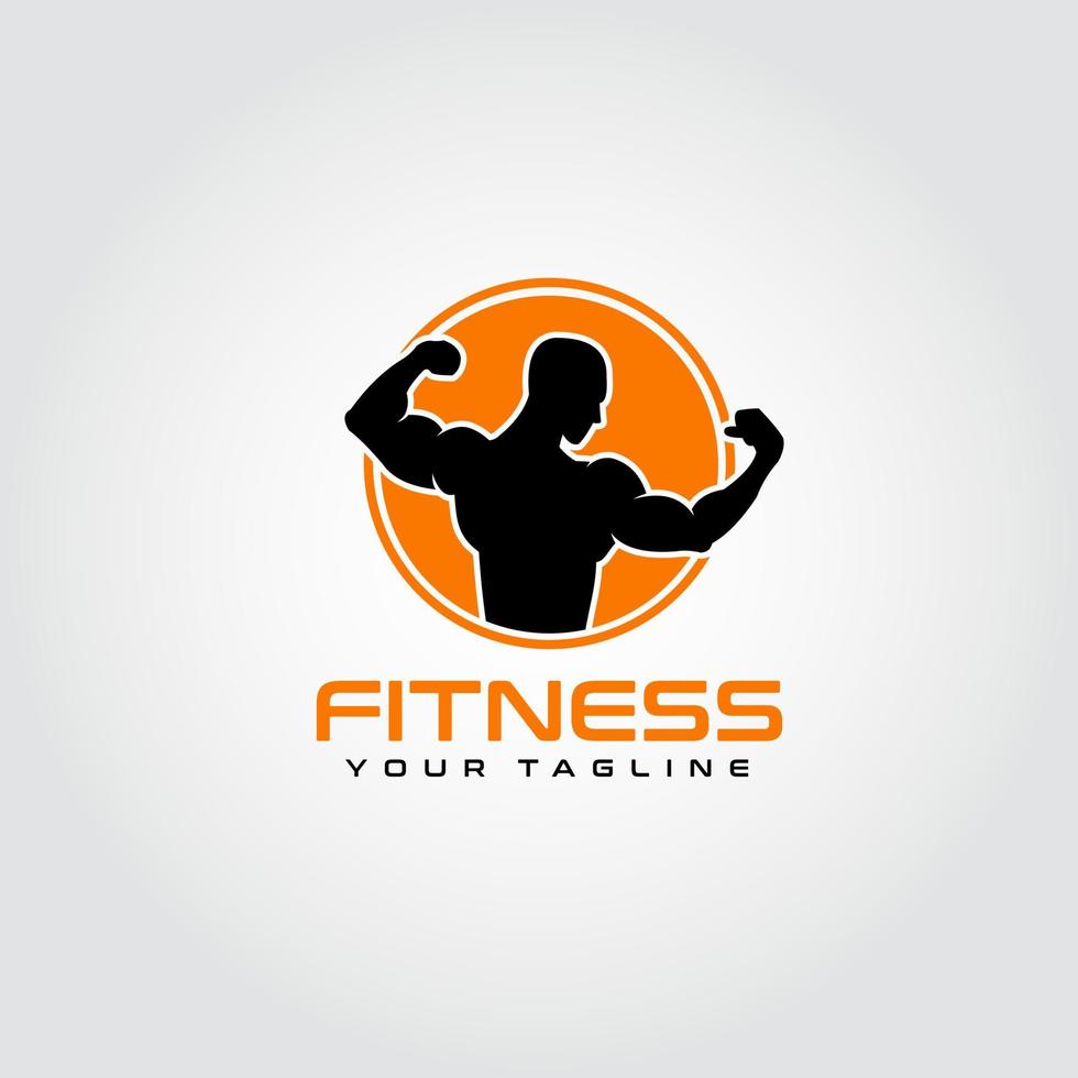 fitness logotyp design vektor. lämplig för ditt företags logotyp vektor