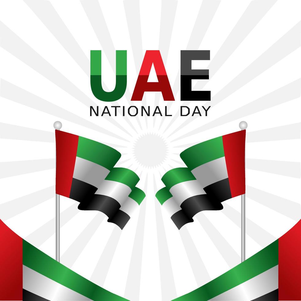 uae nationaldag vektorillustration vektor