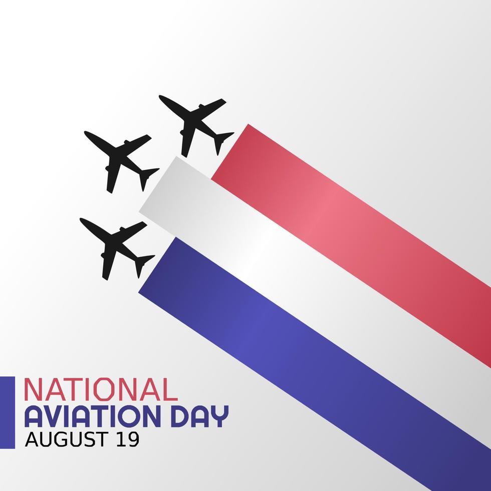 National Aviation Day vektorillustration vektor