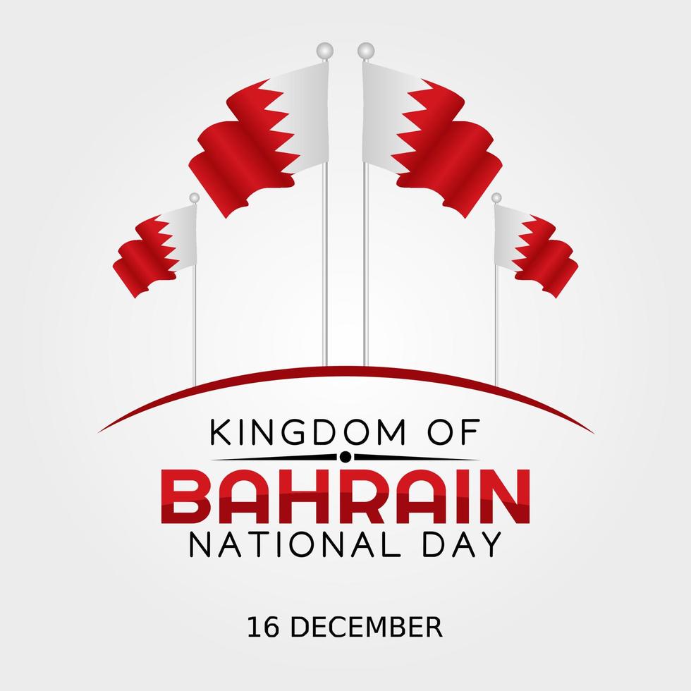 vektorillustration zum nationaltag von bahrain vektor