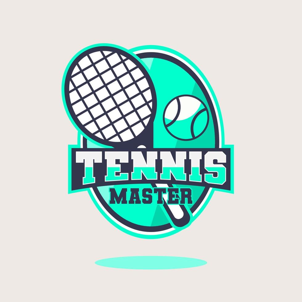 Tennis-Design-Logo-Vektor-Illustration vektor