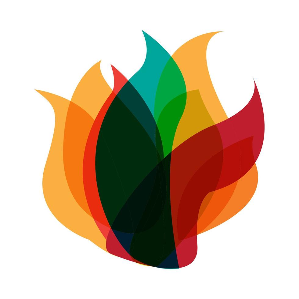 abstraktes Feuer-Logo-Design vektor