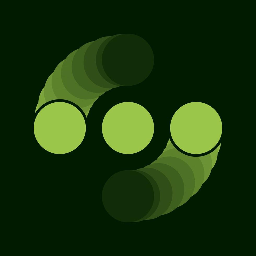 cirkel laddar abstrakt logotyp symbol ikon vektor grafisk design