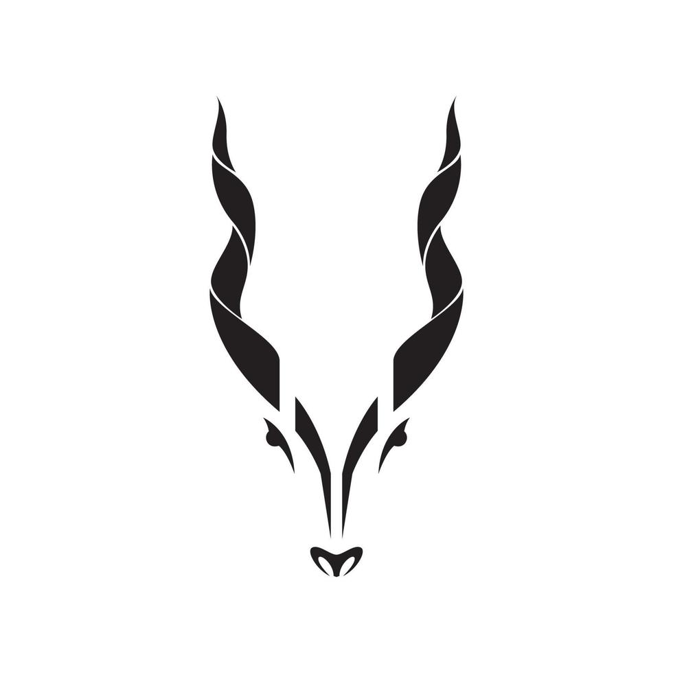 markhor kopf horn maskottchen logo symbol symbol vektor grafik design illustration idee kreativ