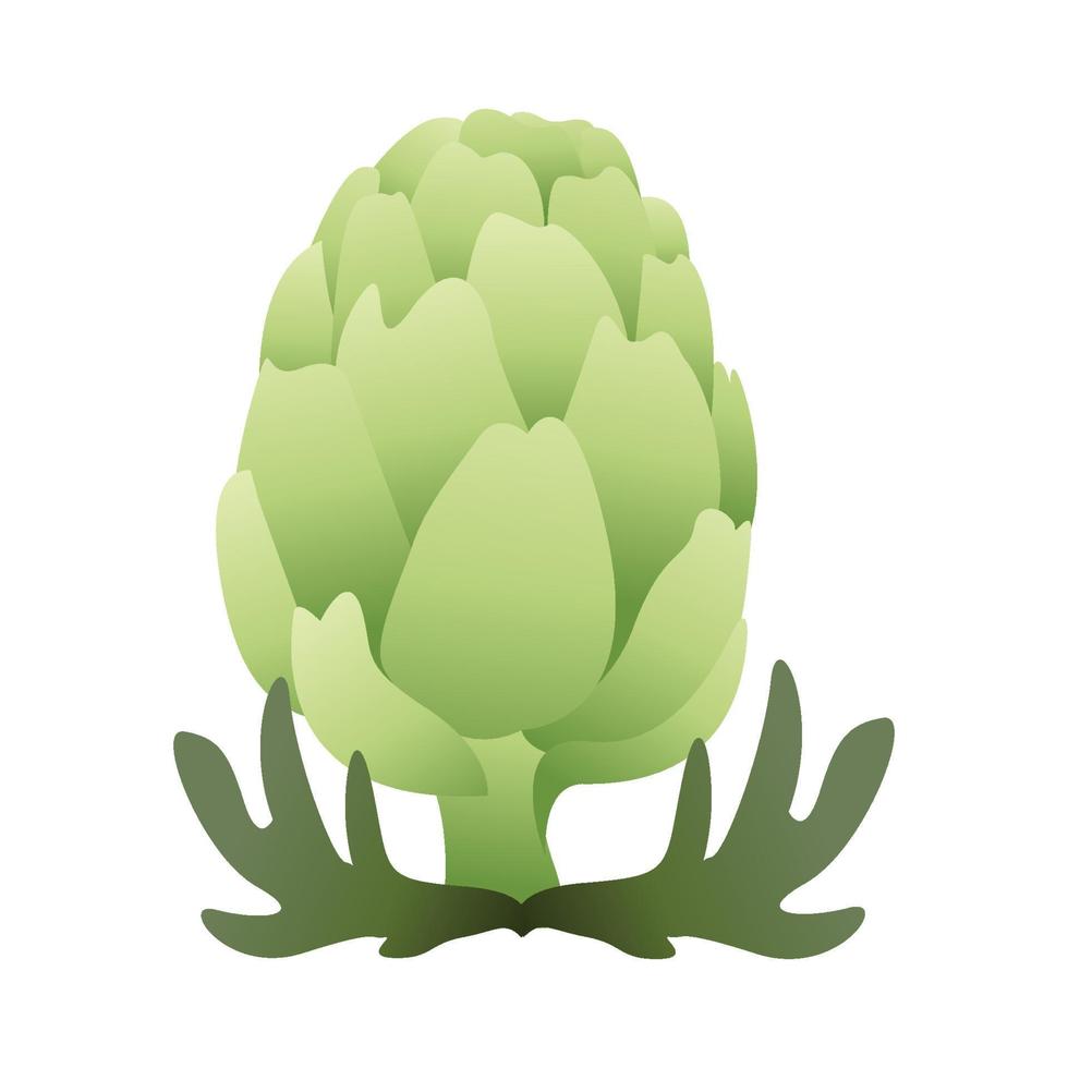 växt kronärtskocka logotyp design - vektor