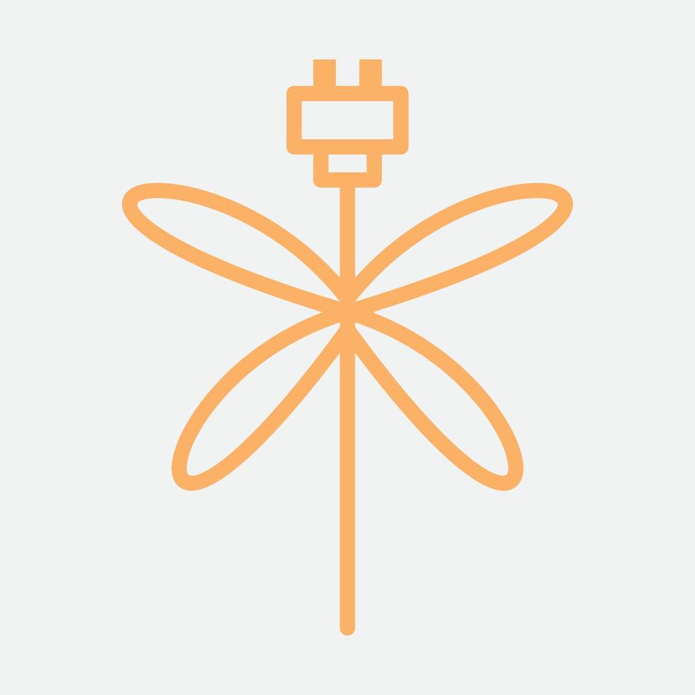 Dragonfly tech vingar enkel linje logotyp design vektor