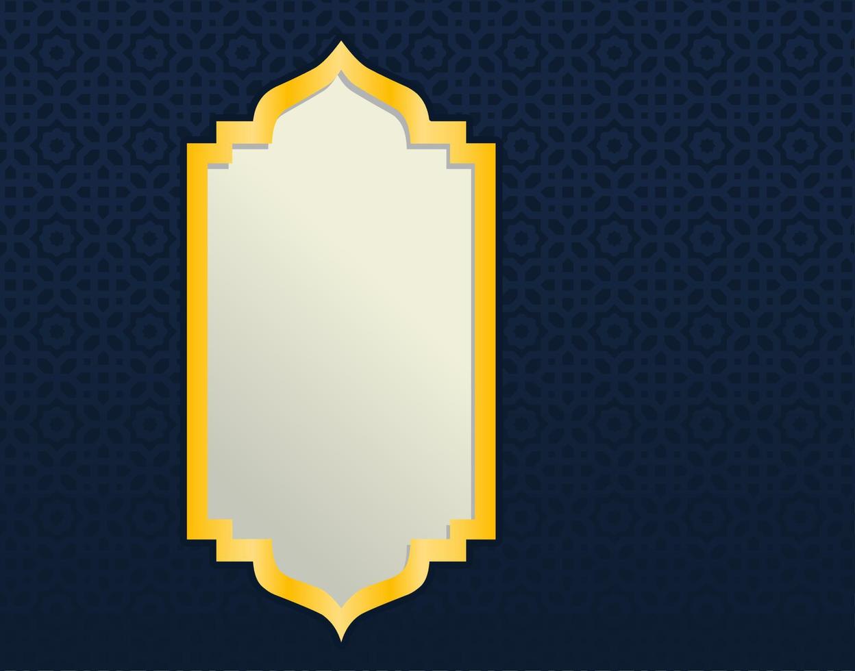 luxus islamische hintergrundillustration. vektordesign der grußkarte, des posters, des banners, der islamischen heiligen monatstapete vektor