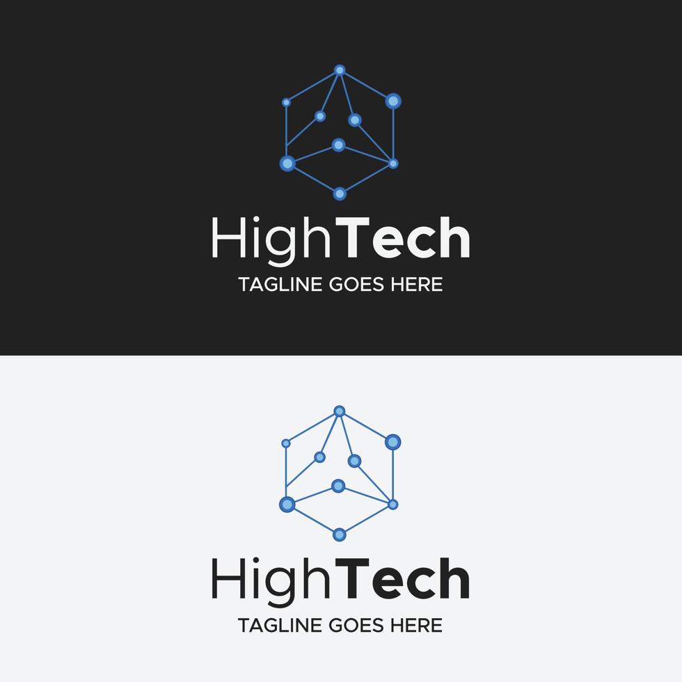 blockchain minimalistisk logotyp vektor
