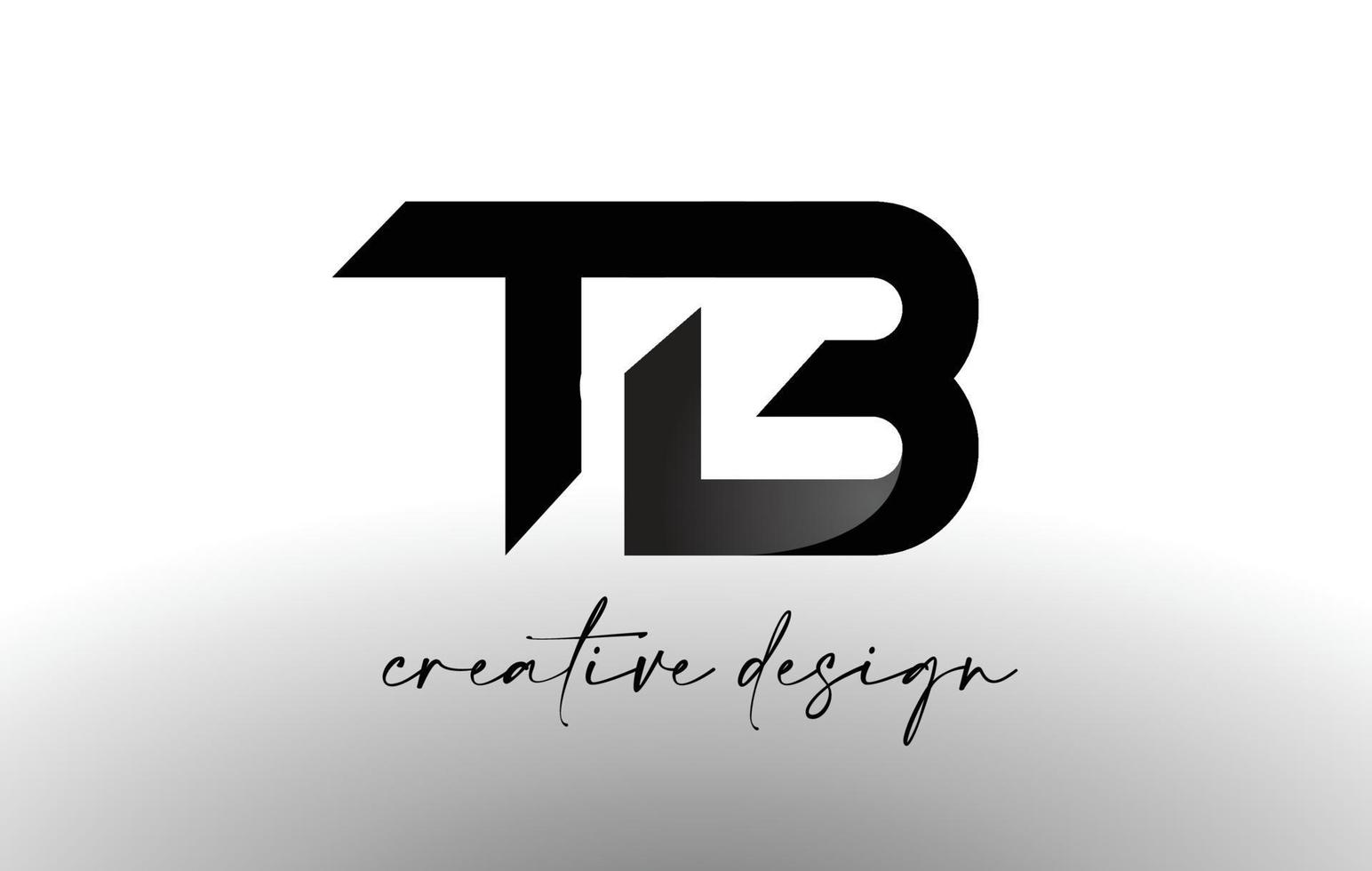 tb-Brief-Logo-Design mit elegantem, minimalistischem Look.tb-Icon-Vektor mit kreativem Design im modernen Look. vektor