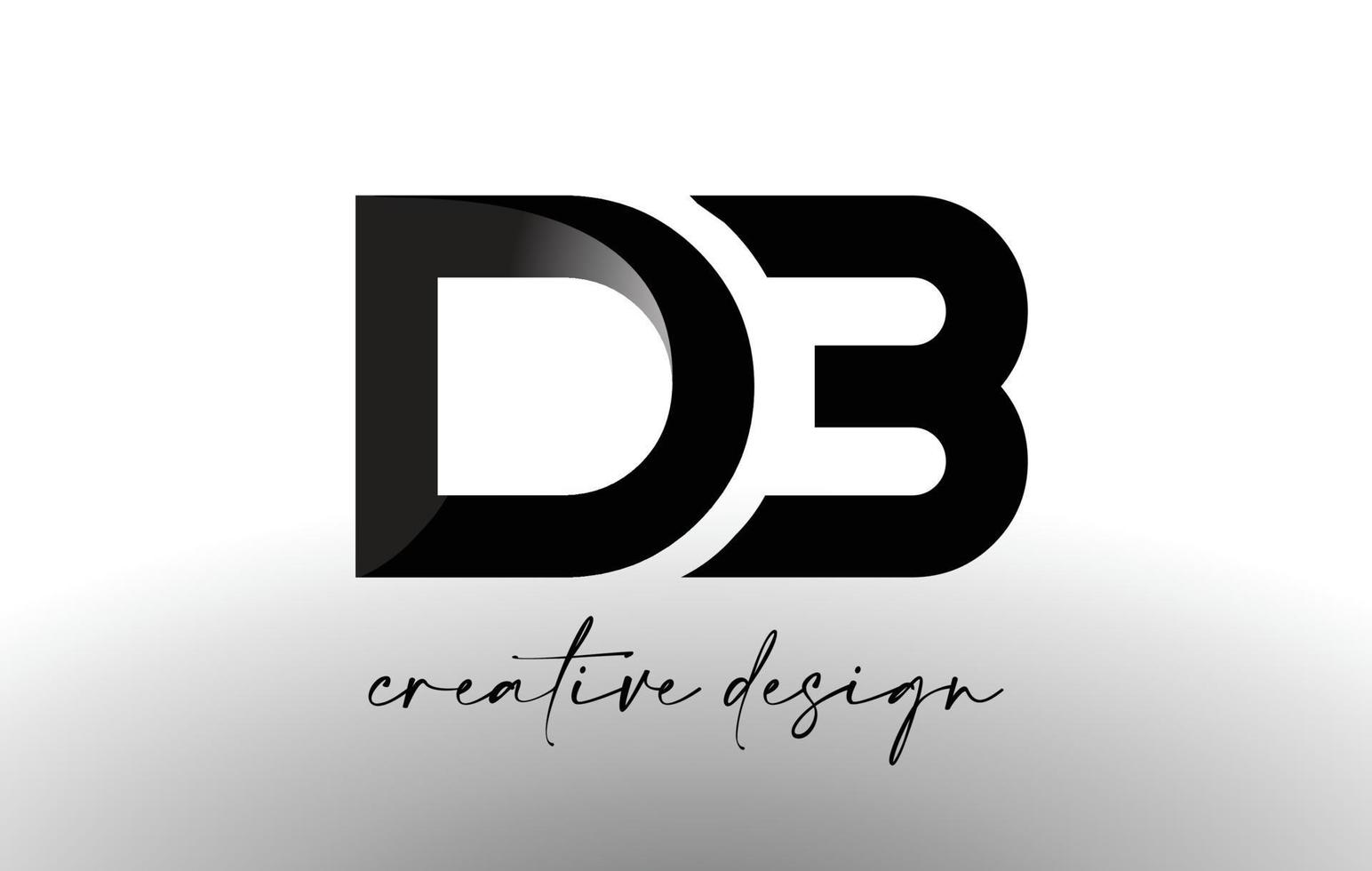 db letter logotyp design med elegant minimalistisk look.db ikon vektor med kreativ design modern look.