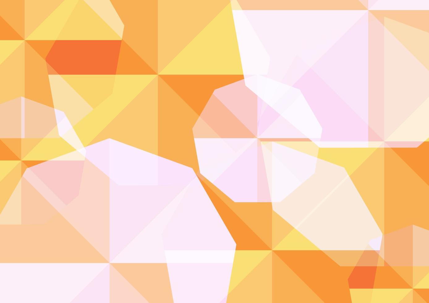 geometri bakgrund koncept. mjukt gult och orange åttkantigt abstrakt mönster för bakgrund. minimal dynamisk omslagsdesign. vektor