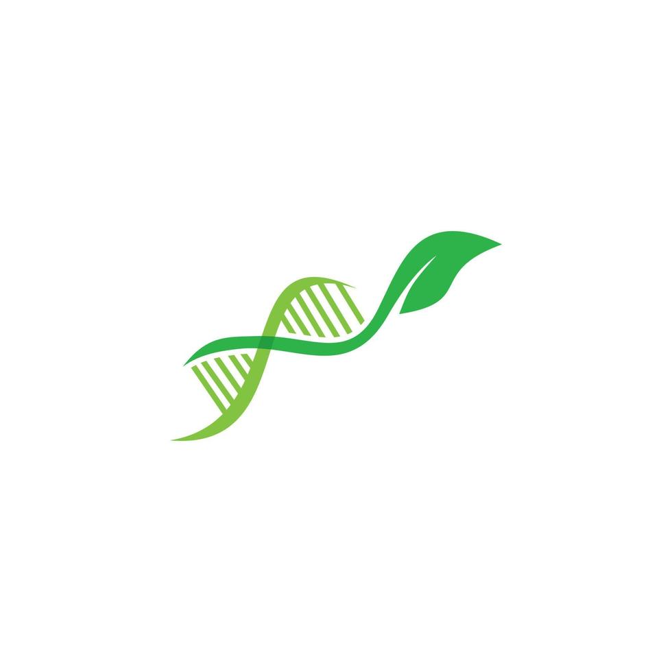 natur dna logotyp, genetisk löv logotyp vektor