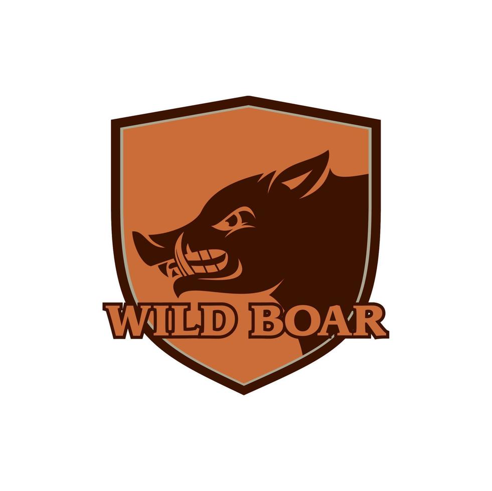 Wildschwein-Logo, Tier-Logo vektor