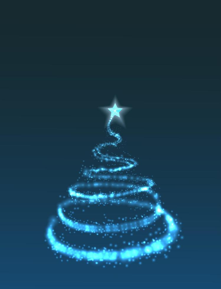 Weihnachtsbaum aus hellem Hintergrund vektor