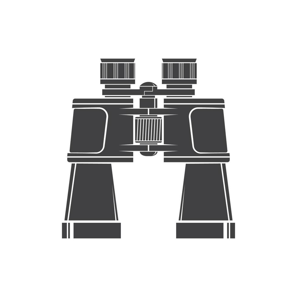 Fernglas-Silhouette isoliert auf weißem Hintergrund. Vektor. Jagd Fernglas. vektor