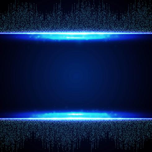 Abstrakt blå futuristisk av kvadratisk anslutningsmönster bakgrund. illustration vektor eps10