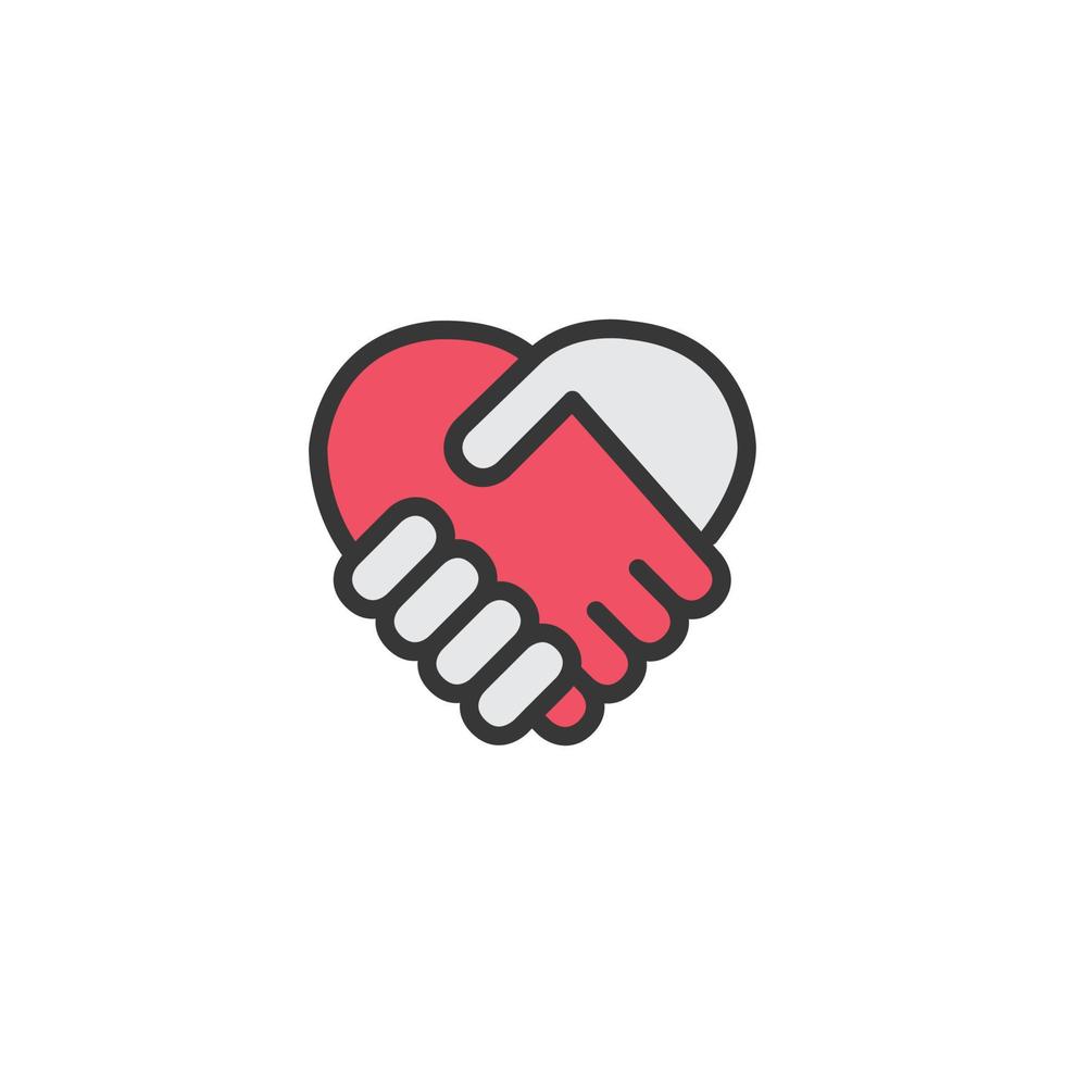 Handshake-Symbol, Vektorillustration vektor