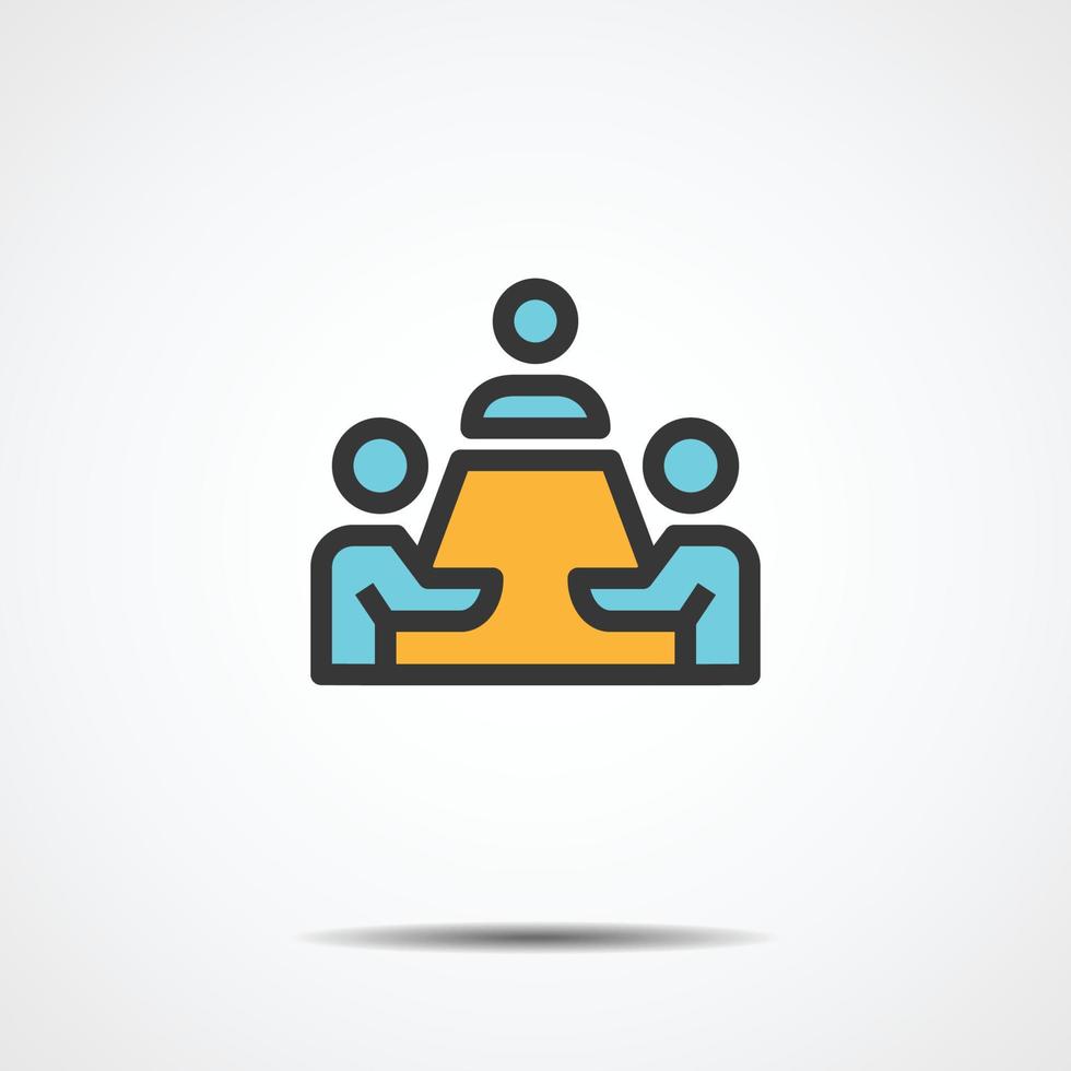 Meeting-Icon-Business-Vektor-Illustration vektor