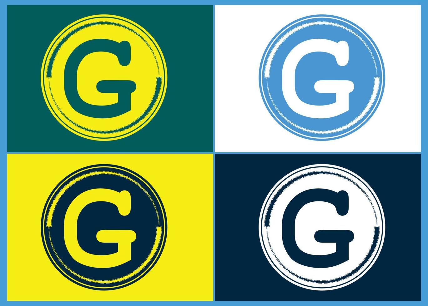 g-Brief-Logo und Symbol-Design-Vorlage vektor