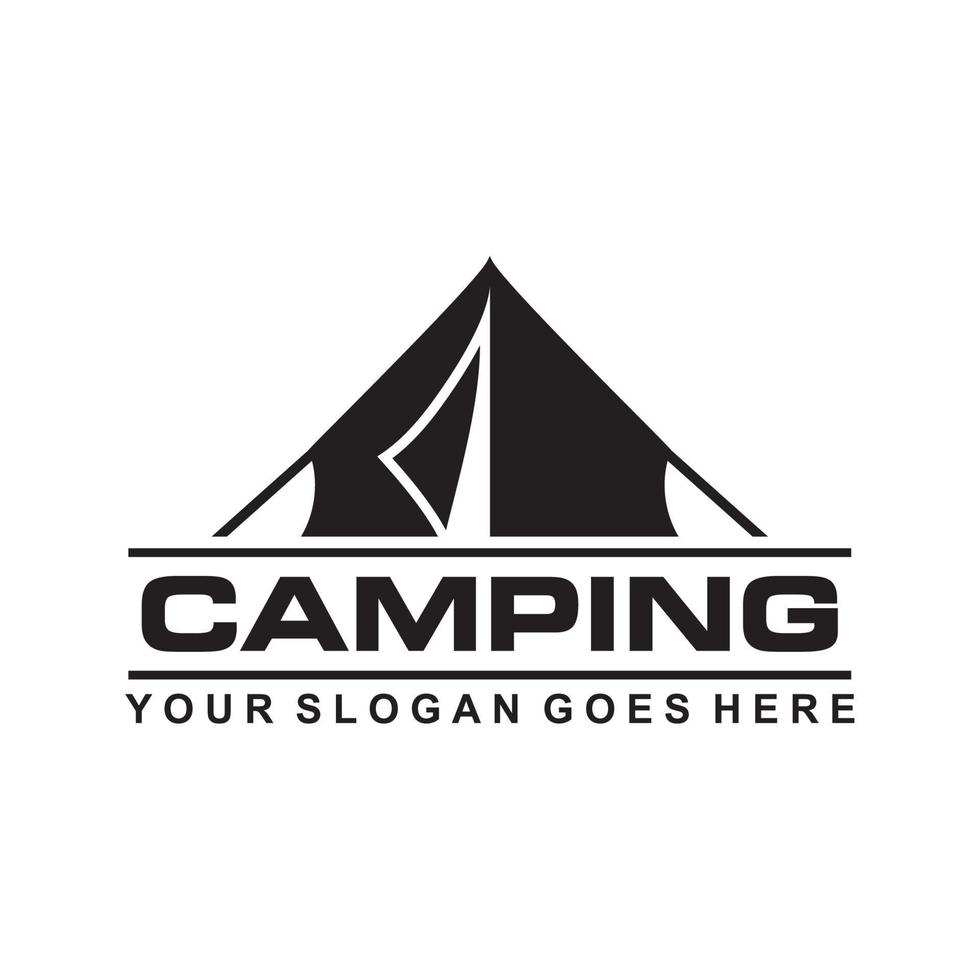 Camp-Logo, Abenteuer-Logo-Vektor vektor