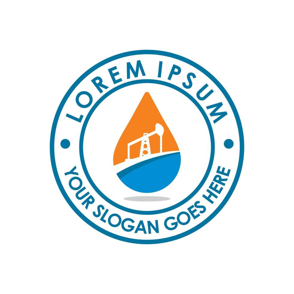 olja och gas logotyp, industriell logotyp vektor