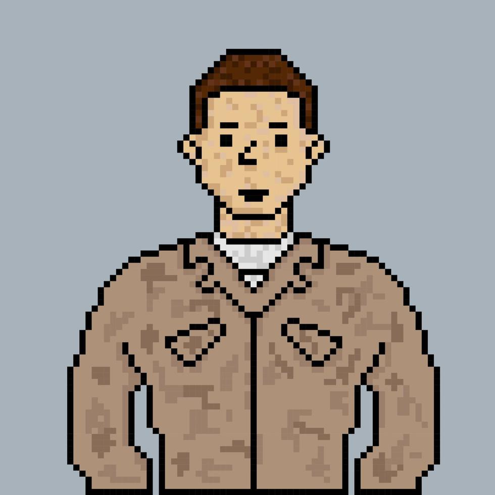 stil design pixel armee luftwaffe illustration vektor