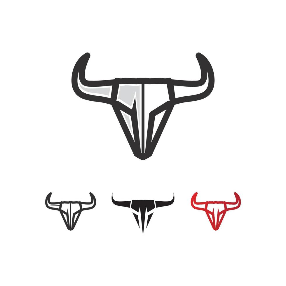 bull buffalo head ko djur maskot logo design vektor för sport horn buffalo djur däggdjur huvud logo vilda matador