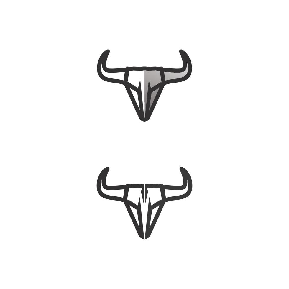 Bull Büffel Kopf Kuh Tier Maskottchen Logo Design Vektor für Sport Horn Büffel Tier Säugetiere Kopf Logo Wild Matador