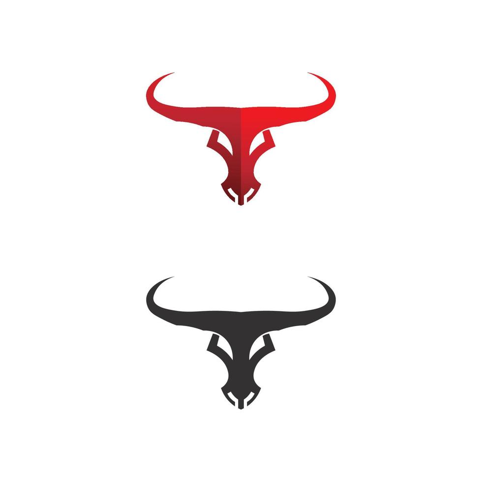 Bull Büffel Kopf Kuh Tier Maskottchen Logo Design Vektor für Sport Horn Büffel Tier Säugetiere Kopf Logo Wild Matador