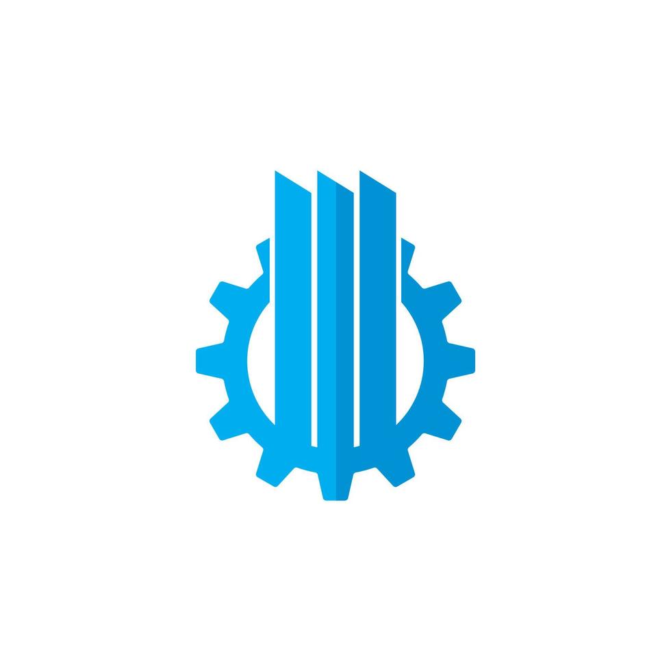 Architekturlogo, Industrielogovektor vektor