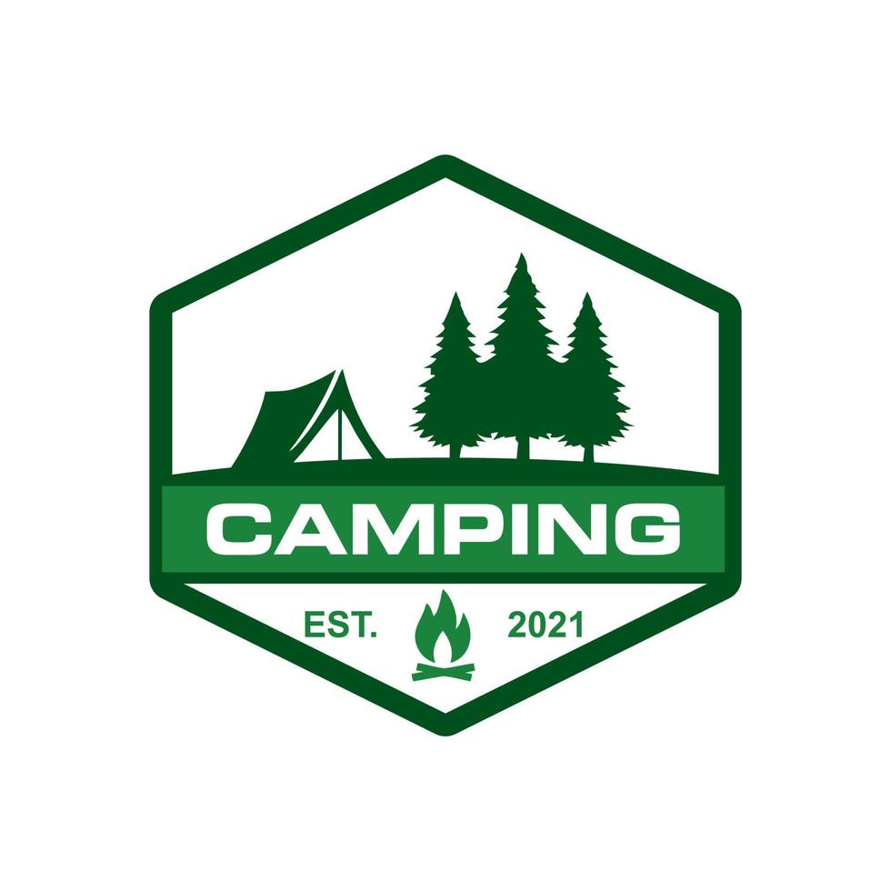 Camping-Logo, Abenteuer-Logo-Vektor vektor