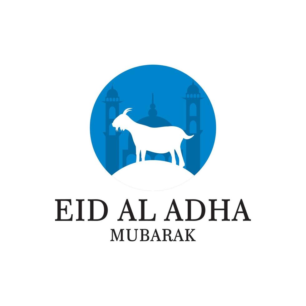 eid al adha logo, islamischer logovektor vektor