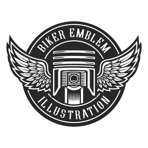 Biker-Emblem vektor