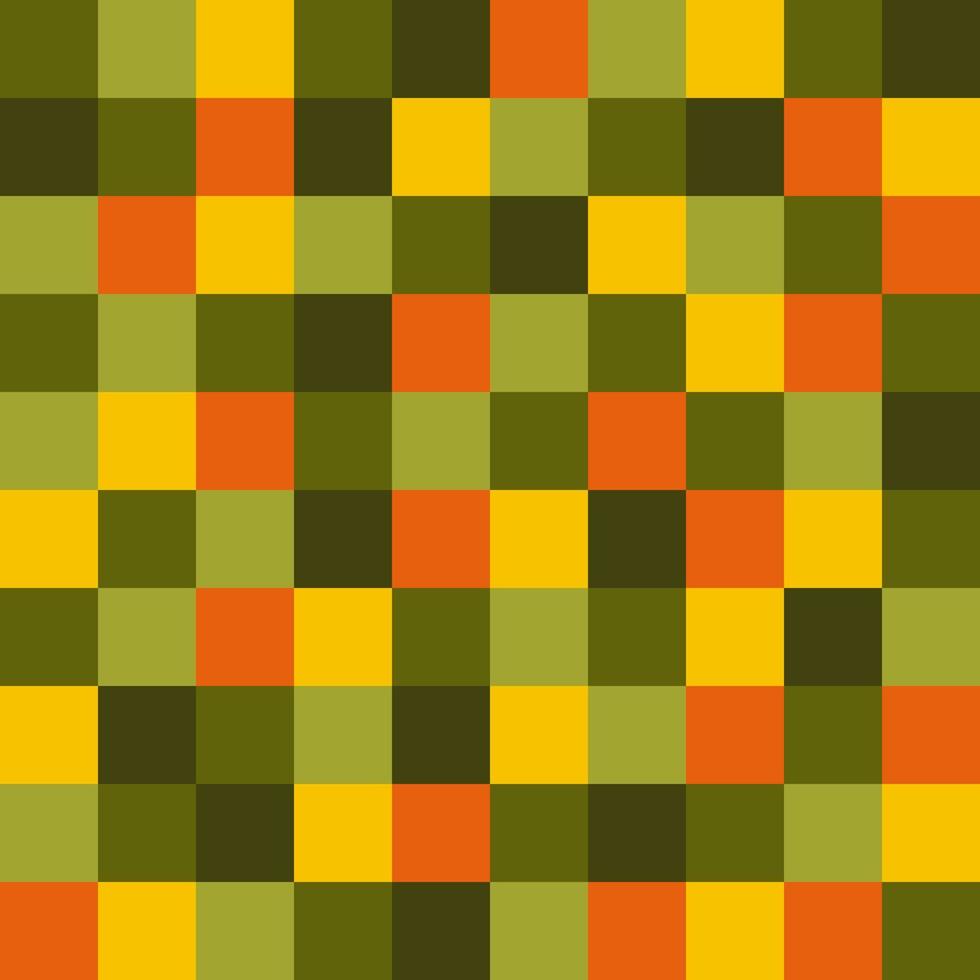 mehrfarbige Pixel nahtlose Muster. Regenbogenquadrate Hintergrund. Vektor-Mosaik-Illustration. geometrische Vorlage für Ihr Design. vektor