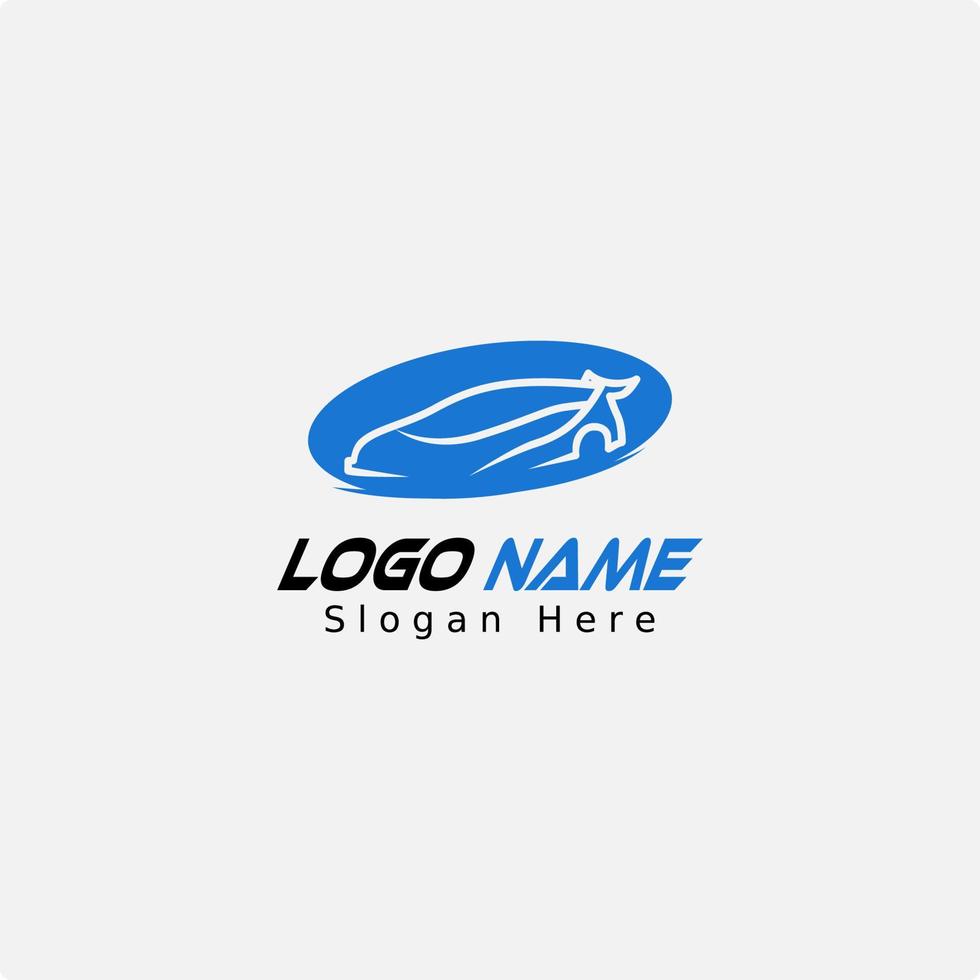 sportbil logotyp formgivningsmall vektor