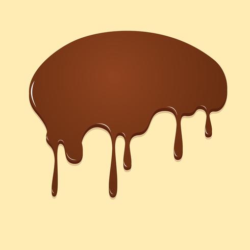 Choklad droppande, Choklad bakgrund vektor illustration
