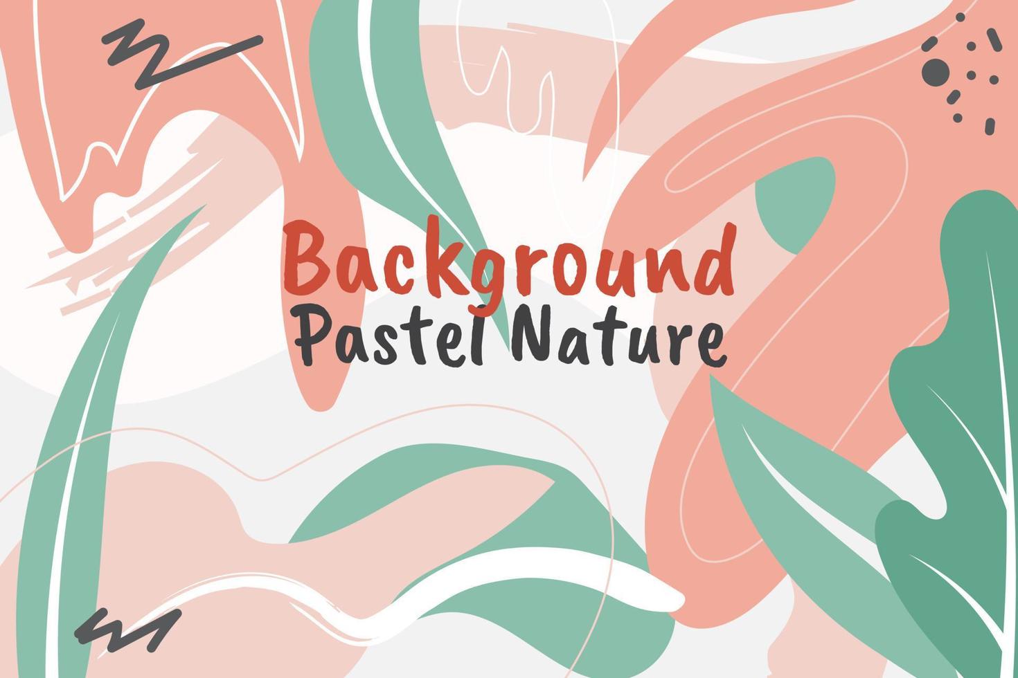 pastellfarbener heller abstrakter nahtloser Musternaturhintergrund mit Vektor auf modernem Stil auf hellorange für Hintergrund, Plakat und Einladung