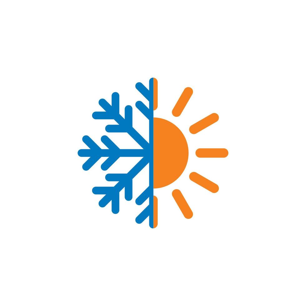 Sommervektor, abstraktes Wetterlogo vektor