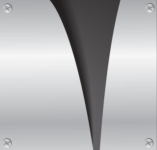 Schnittplatte Metall reißen und Raum schwarz Hintergrund Vektor-Illustration vektor