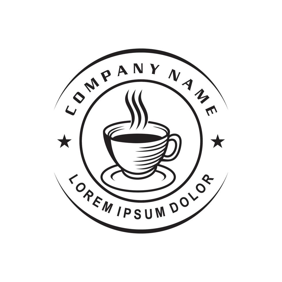 café logotyp, kaffe logotyp vektor