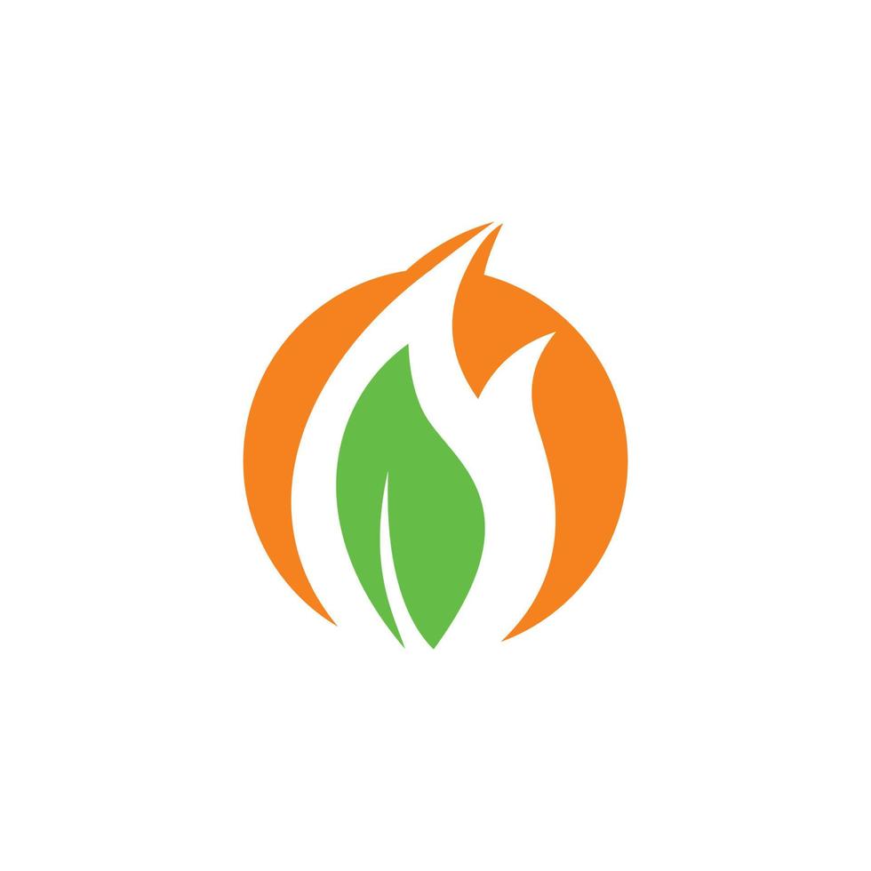 abstrakt flamma vektor, natur logotyp vektor