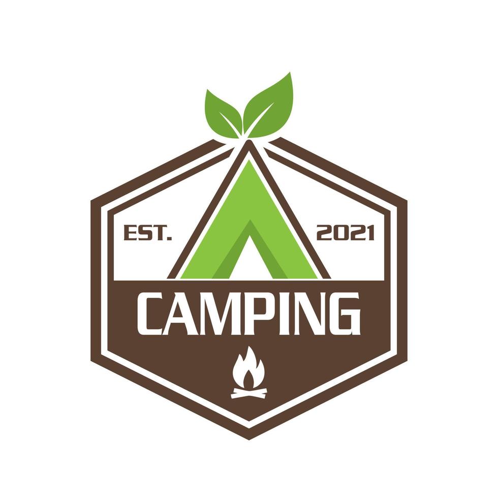 Camping-Logo, Abenteuer-Logo-Vektor vektor